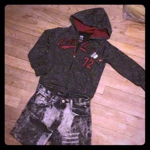 Boys ecko size 5/6 M Hoodie